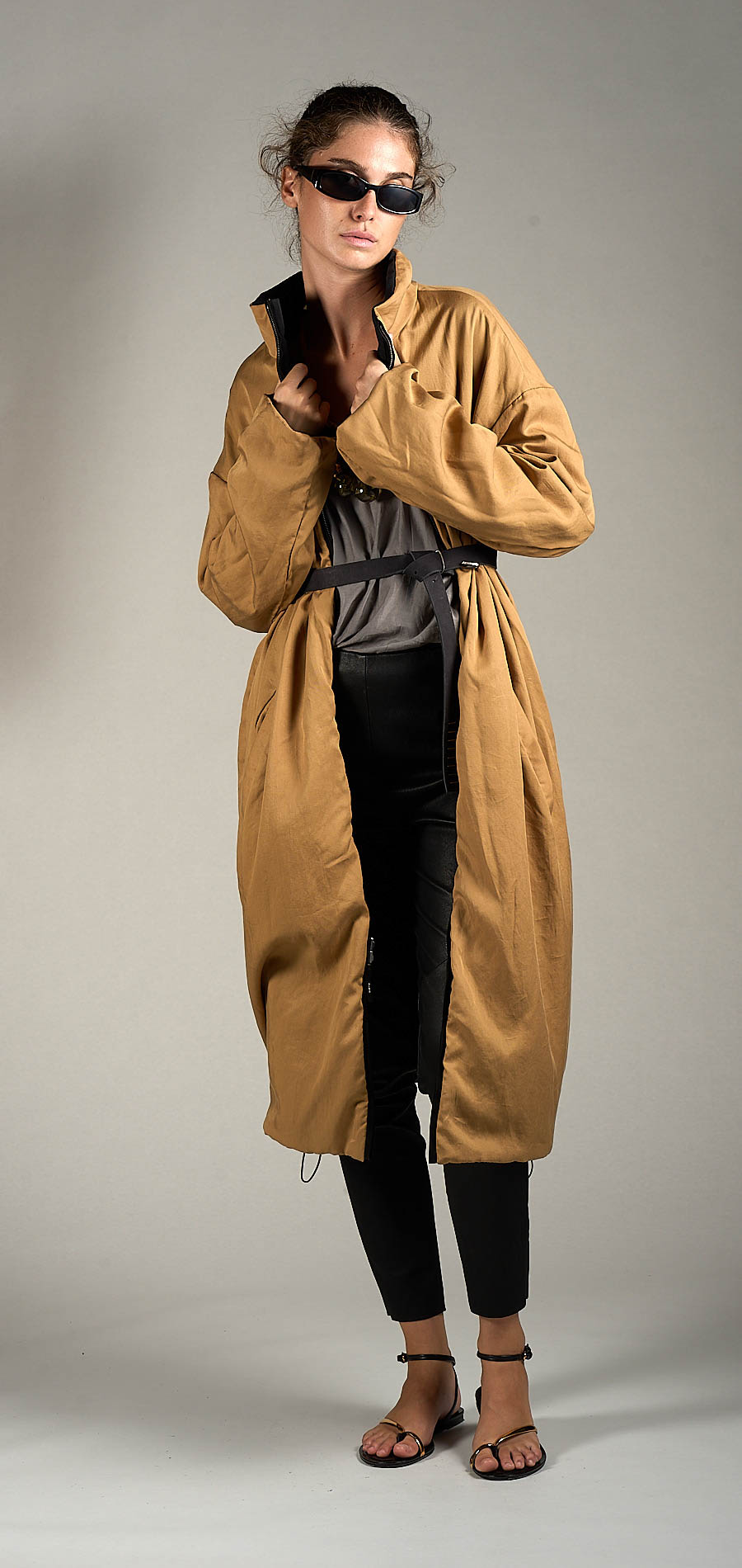 DANIELE BASTA LEATHER AND SILVER JACKET